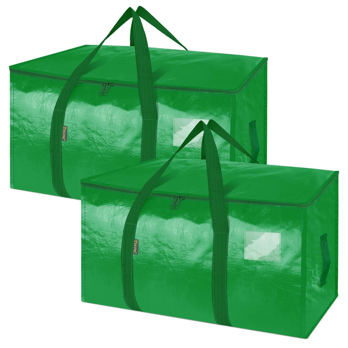 BALEINE 16-Pack Oversized Moving Bags with Reinforced Handles, Heavy-Duty Storage Tote for Clothes, Moving Supplies (Clear, 16-Pack)
