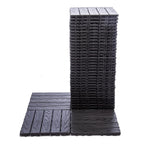68 Pcs Interlocking Deck Tile (11.42"x11.42"), 61.60 Sq.Ft Deck Flooring Outdoor Waterproof All Weather, Flooring Tiles for Balcony, Backyard, Indoor & Outdoor, Dark Gray