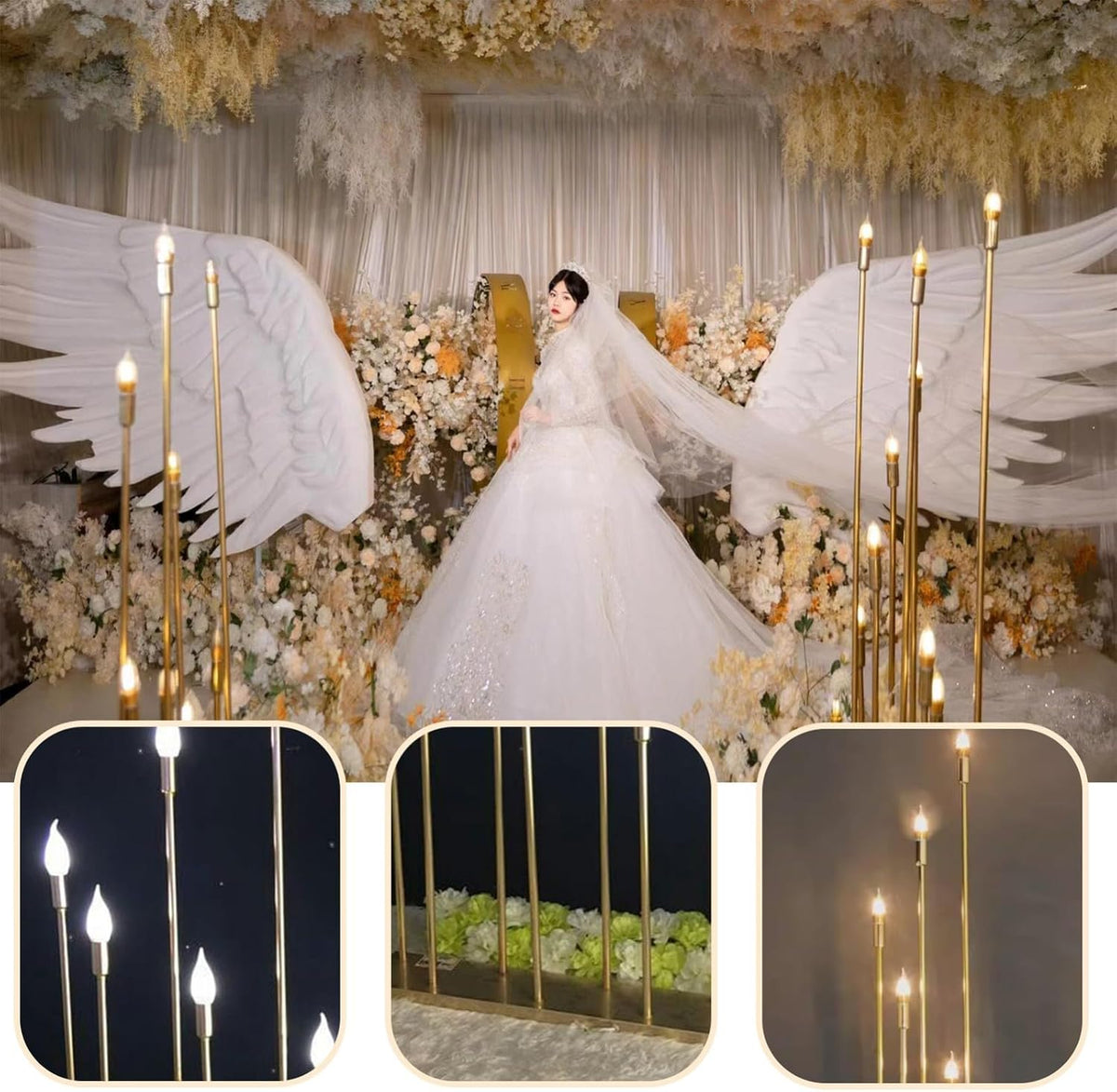 Floor Candle Holders Lamp for Wedding Metal Floor