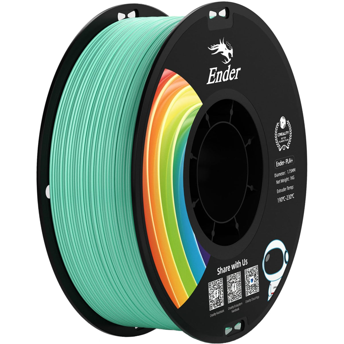 Creality PLA 3D Printer Filament, Multicolor, 12-Pack, 12KG Total