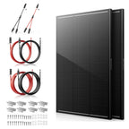 200W Solar Panel Kit,100W Solar Panel,Brackets,2.5m Cable,6m Cable