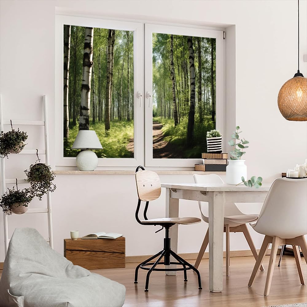 Dense Forest Window Privacy Film 35.4Wx55.1L-inch x2 Pcs