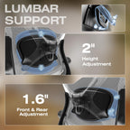 ELABEST X100 Ergonomic Mesh Office Chair with Footrest, Big and Tall Hone Desk Chair with 5D Flip-Up Arms, Adjustable 3D Lumbar Support,Gaming & Executive Computer Chairs
