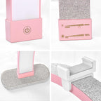 30in Touch Control Nail Light for Desk, Half Moon Light, Pink