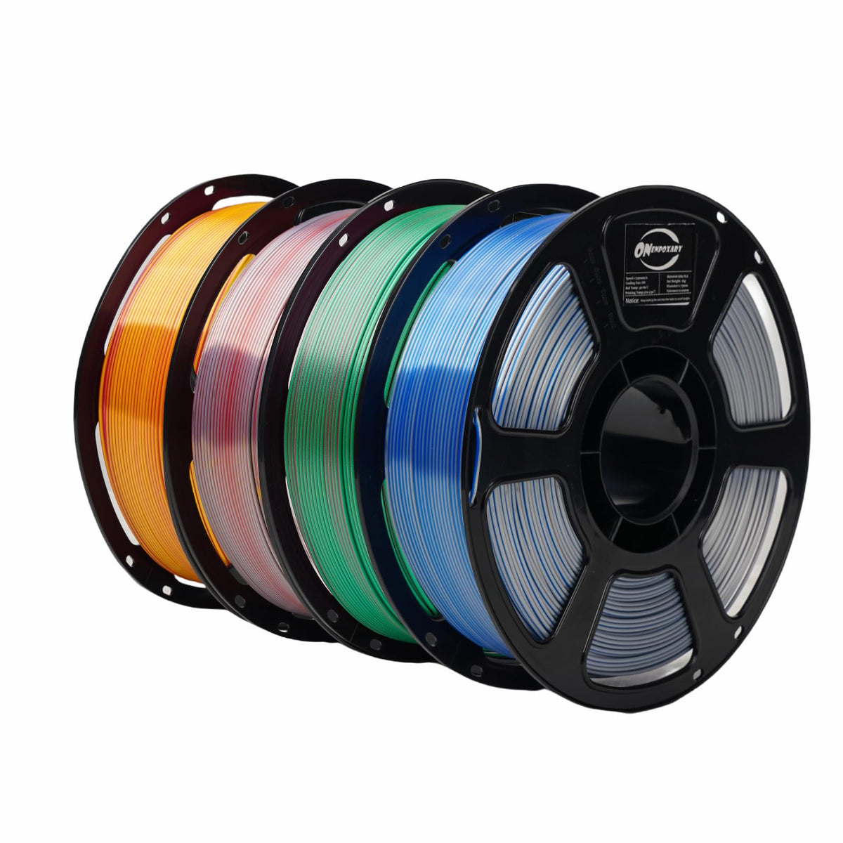PLA Plus 3D Printer Filament 1.75mm,8 Color 8KG FDM Spool
