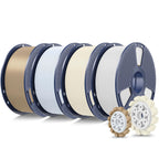 SUNLU PLA+2.0 3D Printer Filament, Multicolor, 10-Pack (10KG)