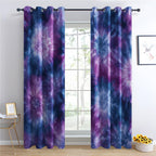 Tie Dye Blackout Curtains & Gifts, Thermal Insulated Room Darkening Grommet Drapes for Bedroom Living Room, Boho Hippie Abstract Window Treatments, 108 Inch Drapes 2 Panel Set