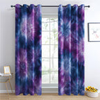 Tie Dye Blackout Curtains & Gifts, Thermal Insulated Room Darkening Grommet Drapes for Bedroom Living Room, Boho Hippie Abstract Window Treatments, 108 Inch Drapes 2 Panel Set