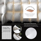 Royoliving Premium Feathers Down Comforter King Size Duvet Insert
