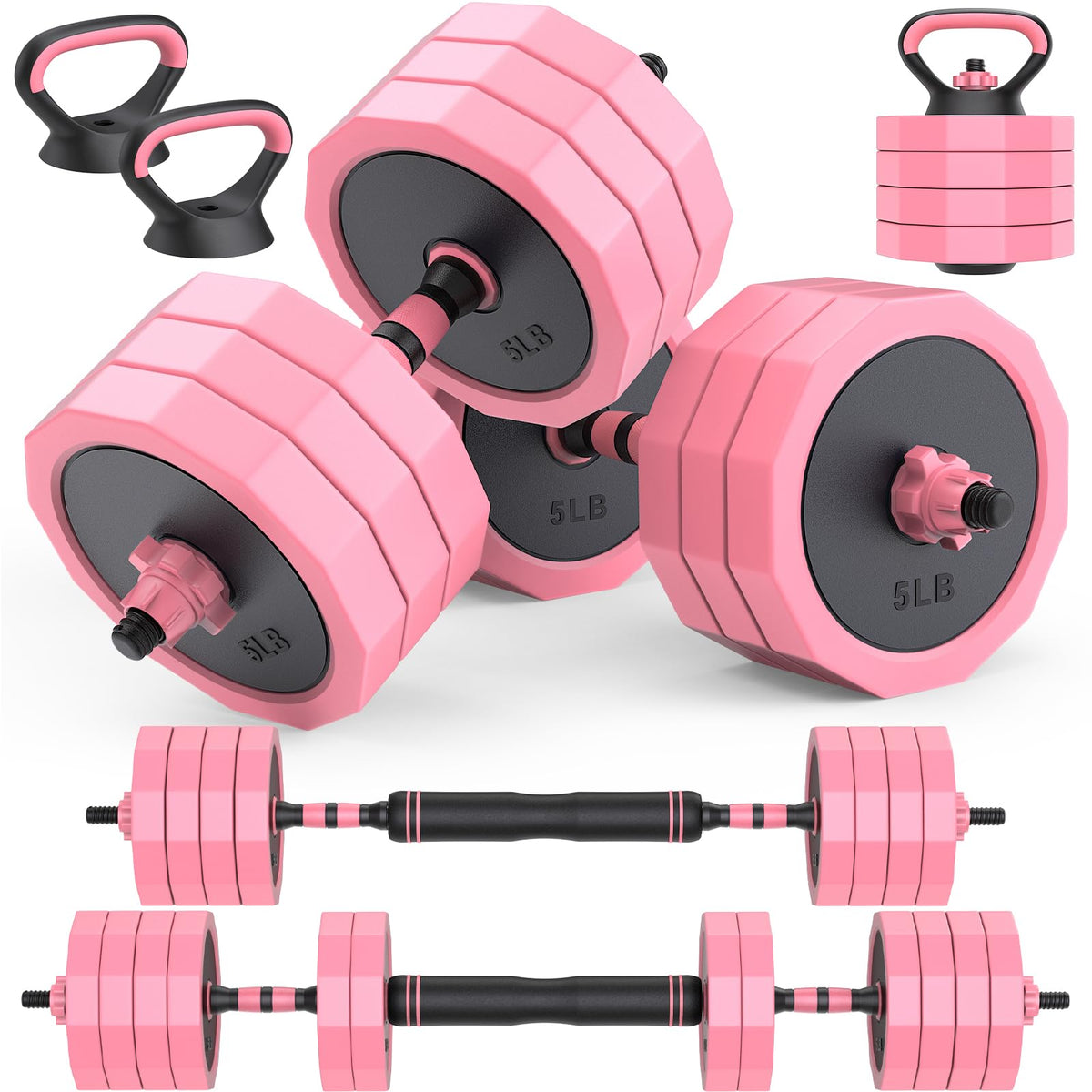 Rendpas Adjustable Dumbbell Set – Free Weights for Home Gym Workouts