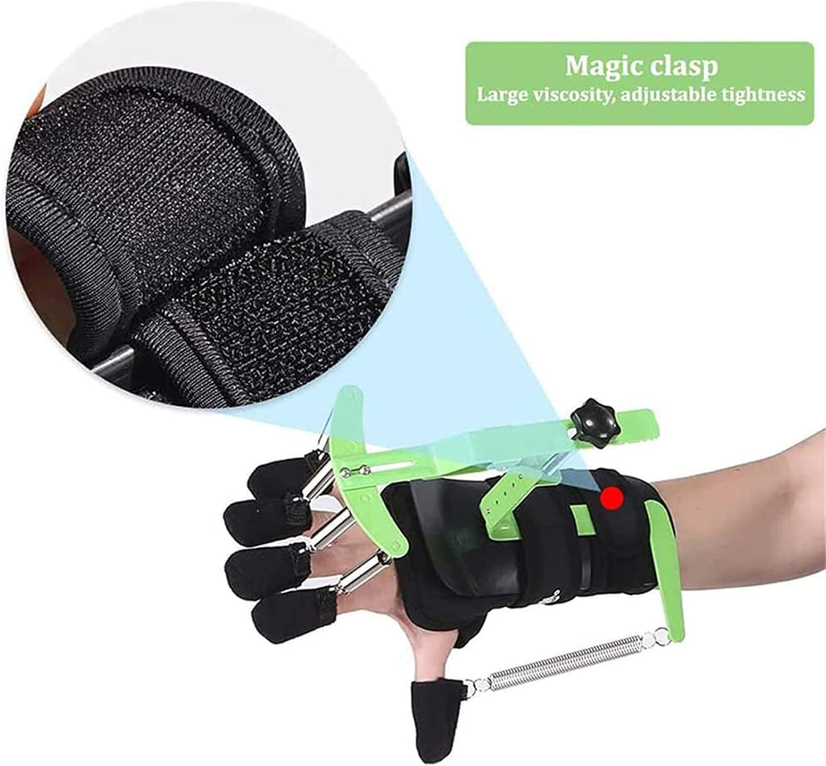 Hand Wrist Rehabilitation Training Equipment Adjustable Hand Grip Strengthener Finger Training Device for Stroke Hemiplegia Patients Tendons Exercise