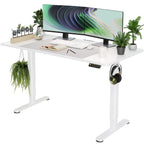 Claiks Electric Height Adjustable Standing Desk, 48x24 Inch, Nature