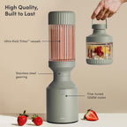 Beast Mega 1200 Plus Countertop Blender, XL Vessel, Sage, 1200W