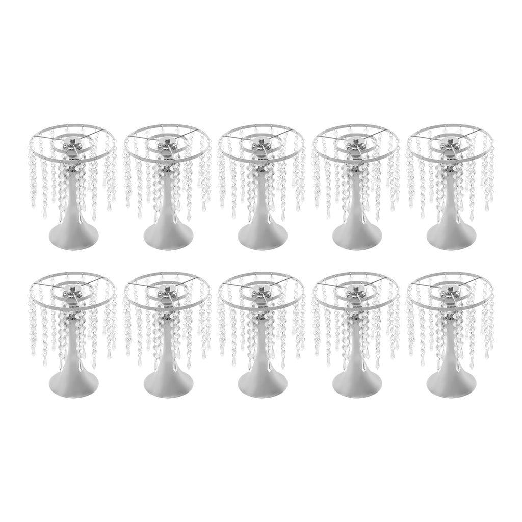 Wedding Centerpieces Gold Vases,10PCS Metal Flower Candle Holder,Wedding Vase for Tables,Crystal Flower Vase Metal Flowers Stand for Party Tables Decorations