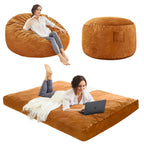Bean Bag Chairs for Adults - Giant Bean Bag Convertible Floor Sofa