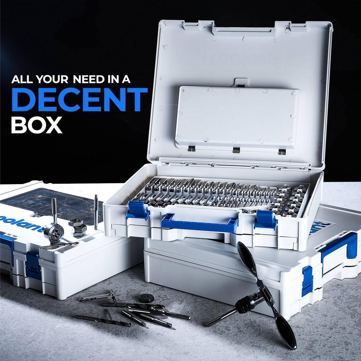 toolant 127-Piece Metric & SAE Ratcheting Tap and Die Set