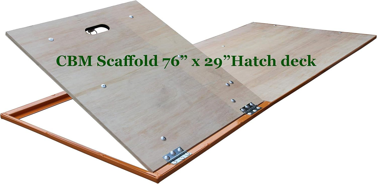 CBM Scaffold MFS Steel Framed Wood Deck 67" x 29" AKA Baker, Utility, Perry (w/Hatch)
