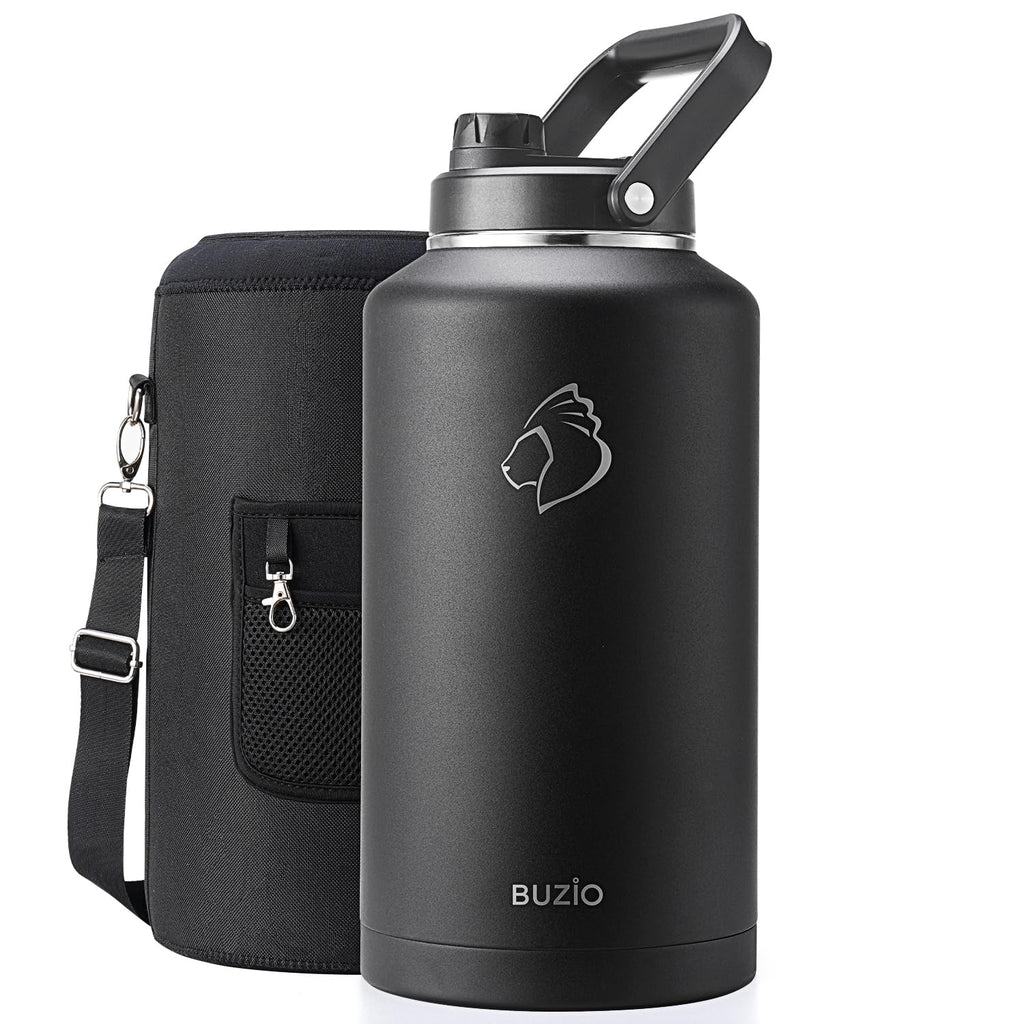 BUZIO 2 Gallon Water Jug Insulated Insulated with Fixed-Angle Large Handle