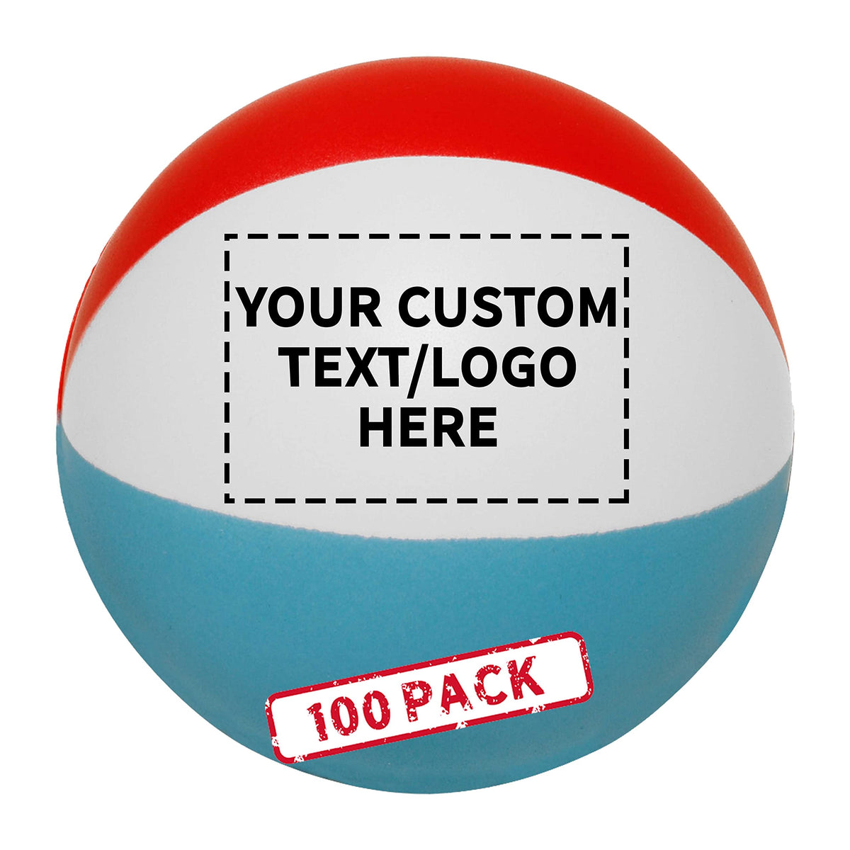 DISCOUNT PROMOS Custom Golf Shaped Squeeze Balls Set of 50, Personalized Bulk Pack - Perfect for Promotional Giveaways - White