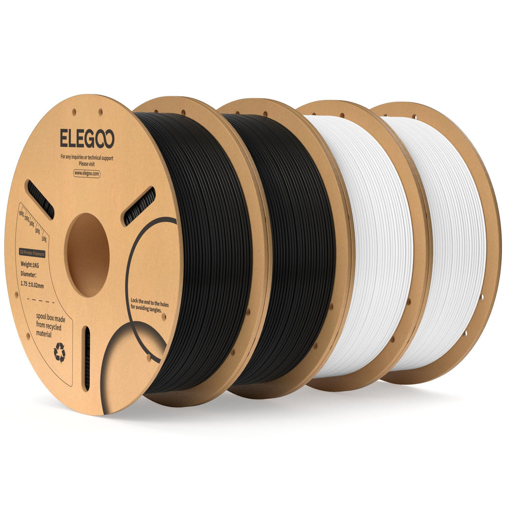 ELEGOO PLA 3D Printer Filament 1.75mm Bundle Multicolors 10KG