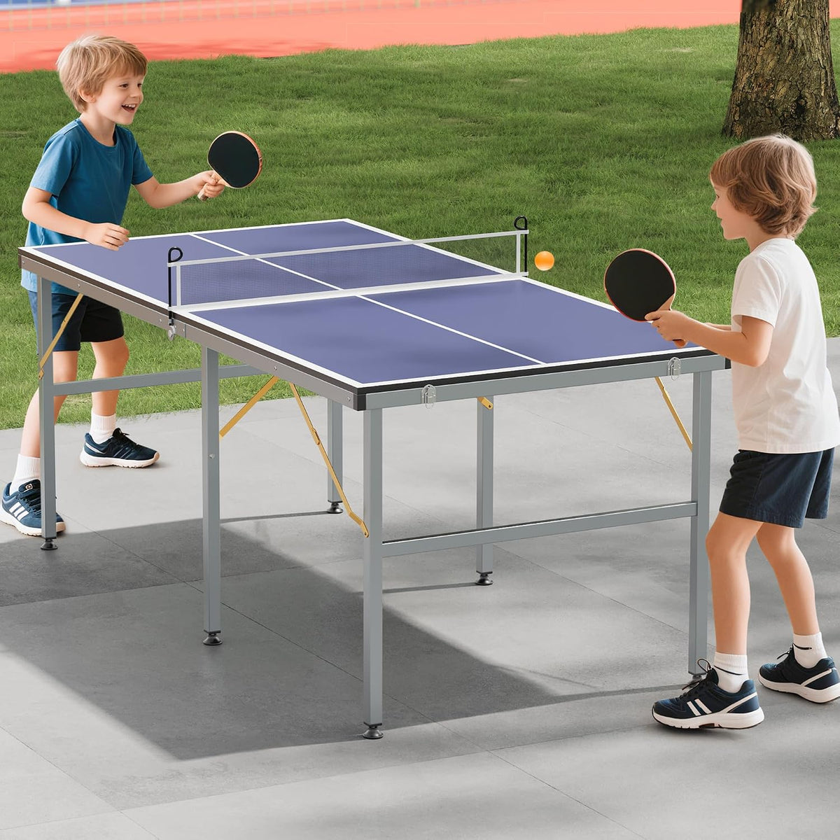 6x3ft Mid-Size Professional Portable Folding Ping Pong Table