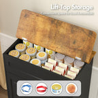 Elevated Dog Feeding Station with Storage, Pull-Out Bowls & Slow Feeder