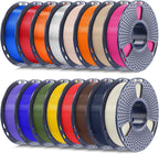 SUNLU PLA+ Filament 1.75mm, 16 Pack 250g Spools, Upgraded Formula