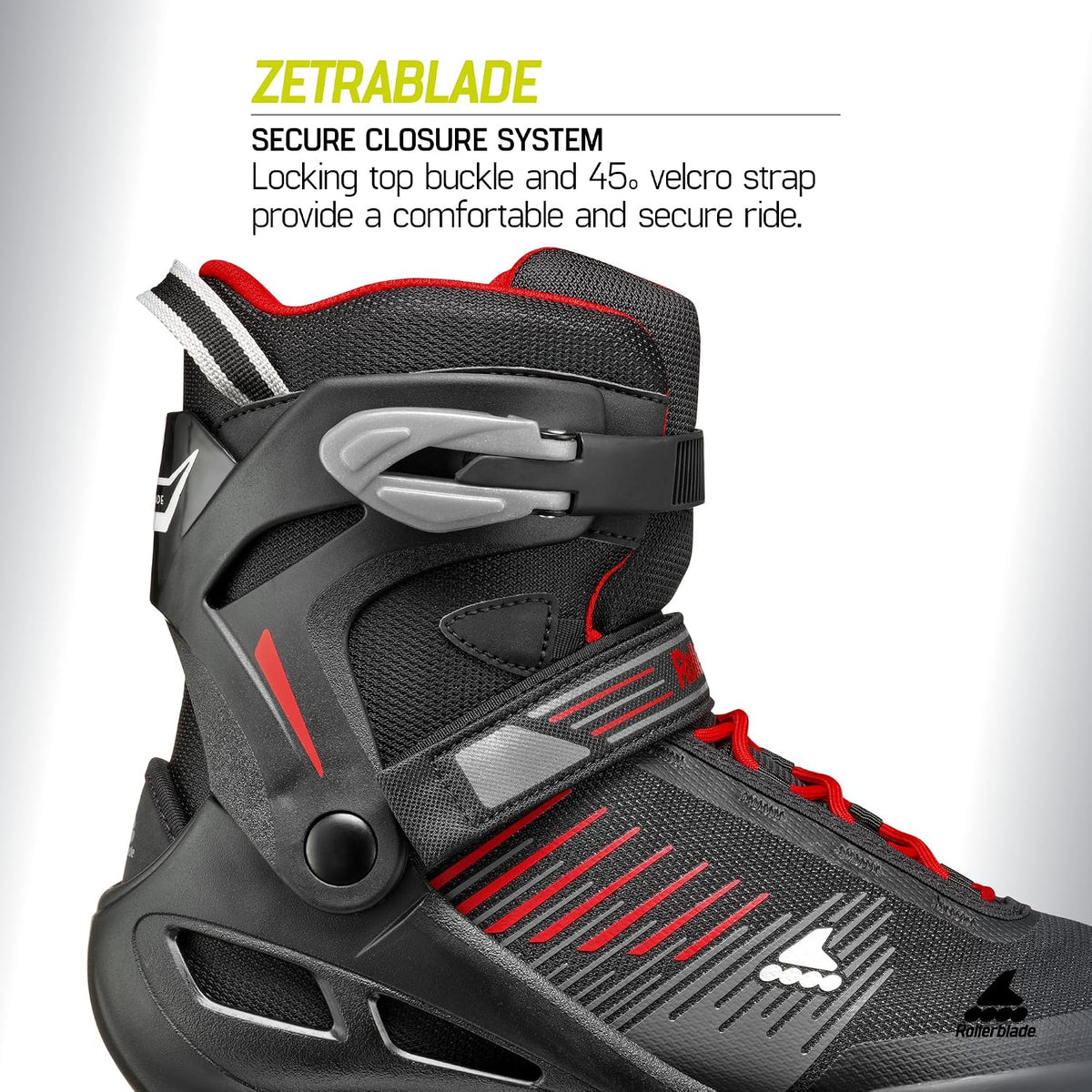 Rollerblade Zetrablade Men's Adult Fitness Inline Skate, Black and Silver