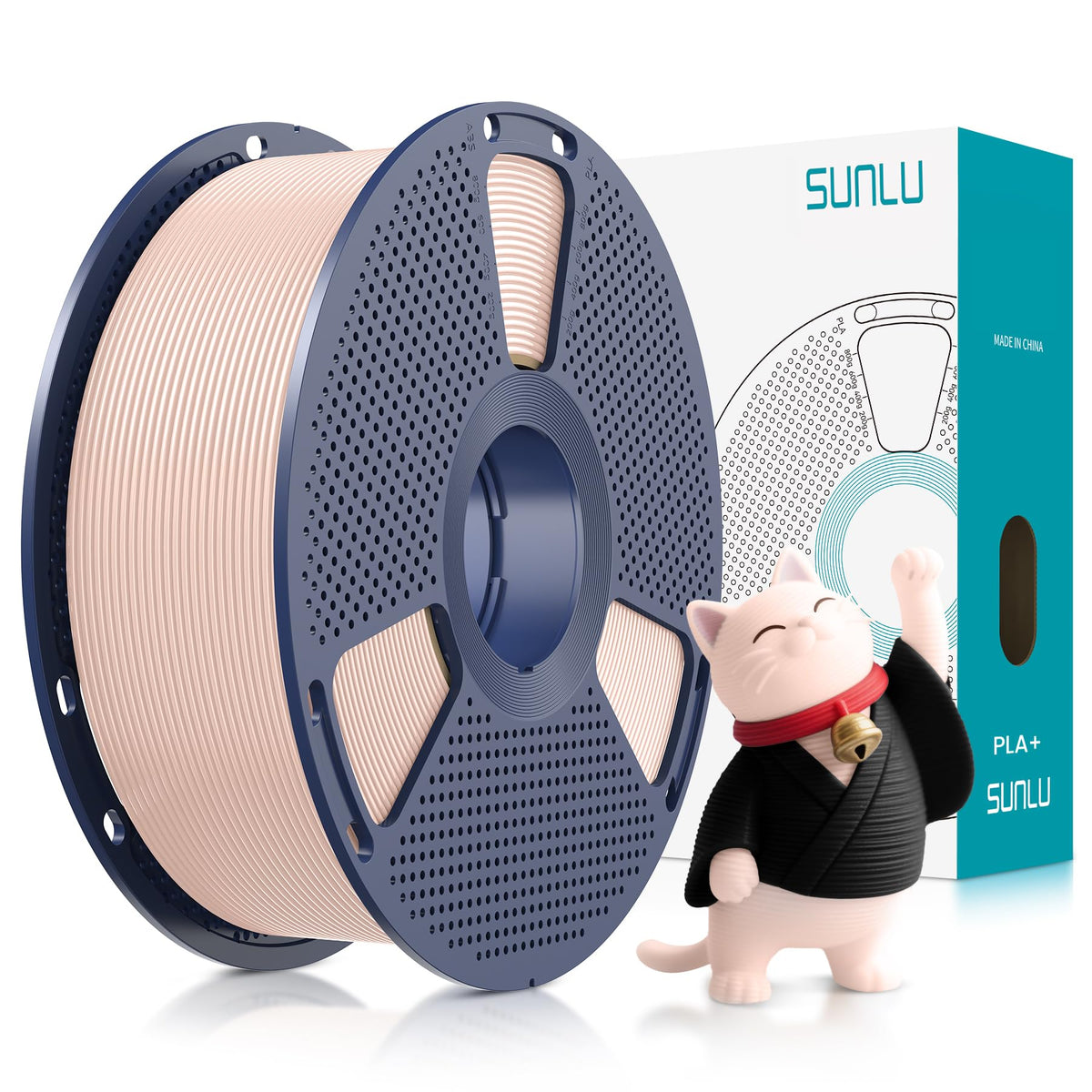 SUNLU PLA Plus Filament 1.75mm, 10KG Bundle, Black & White