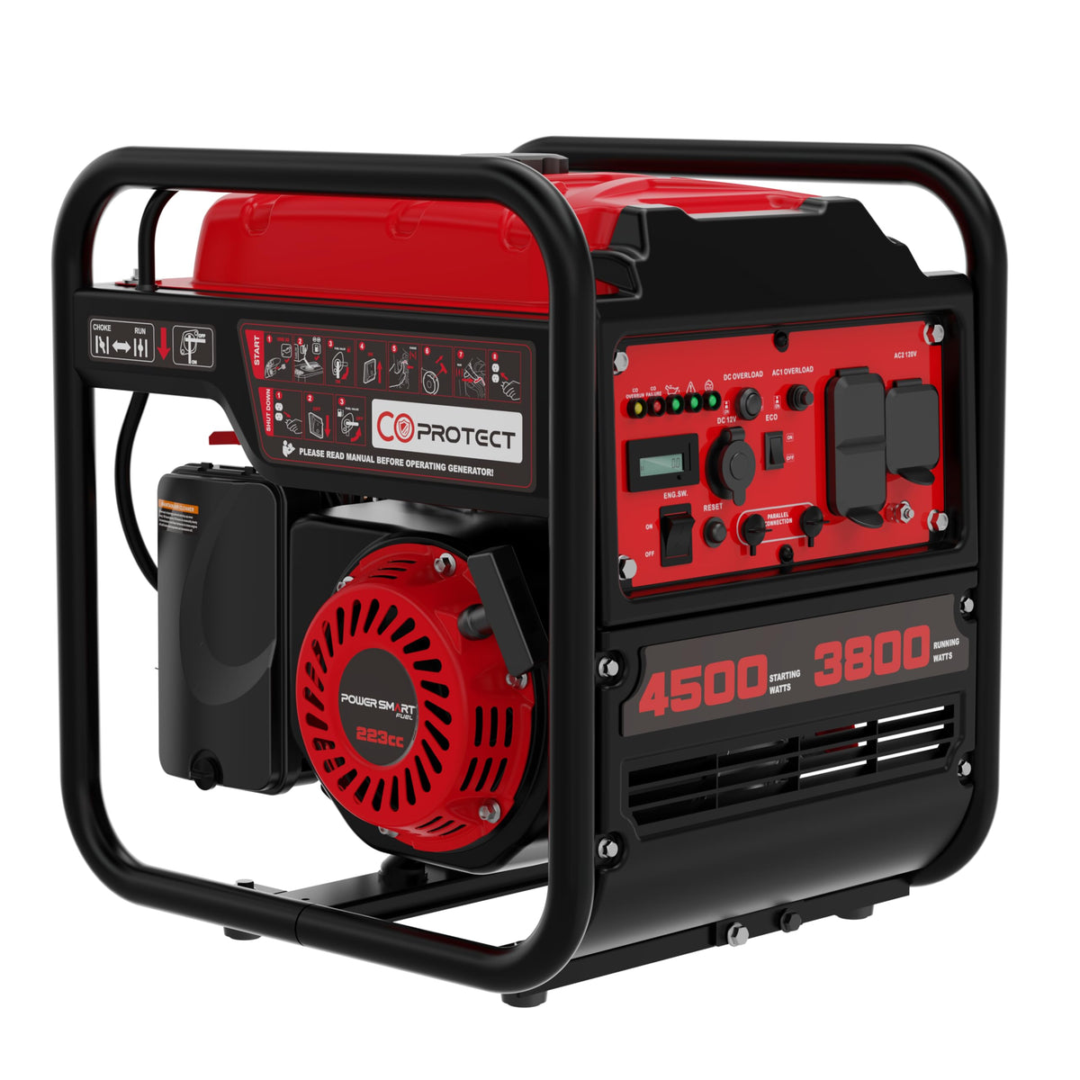 PowerSmart 4300 Watt Inverter Portable Generator for Home Use
