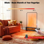 1800W Electric Baseboard Space Heater with Humidifier, 3D Flame