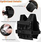 Goplus Adjustable Weighted Vest, 44lbs/66lbs Weight Vest for Men Women