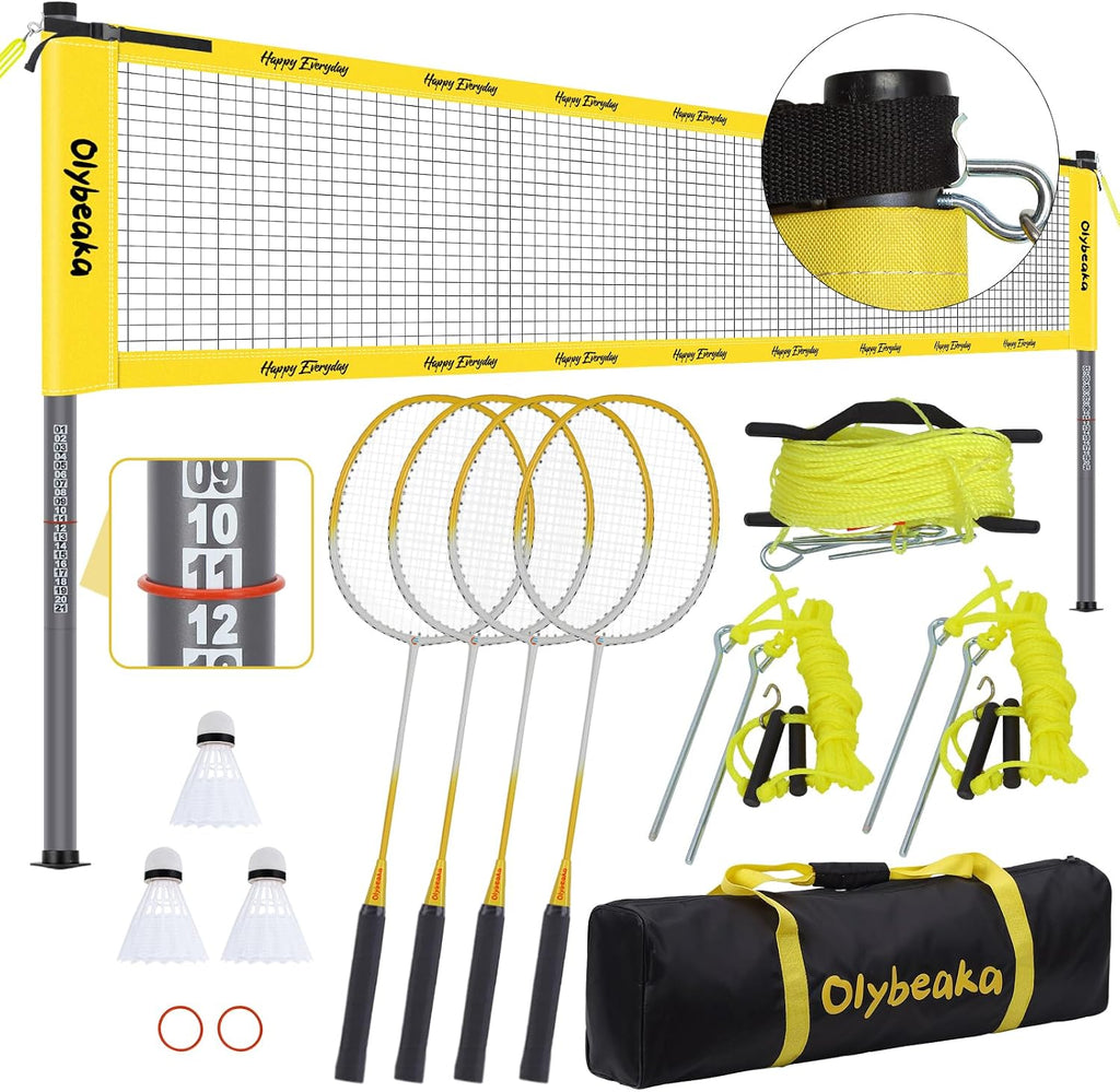 20FT Portable Outdoor Badminton Set for Backyard