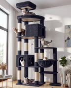 Globlazer Giant Cat Tree for Indoor Large Cats, 83in, F83, Dark Grey