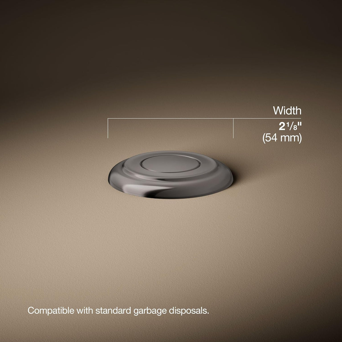 Kohler 35723-TT K-35723-TT Garbage Disposal Air Switch Kit, Vibrant Titanium