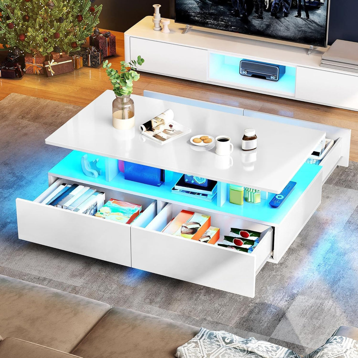 YITAHOME LED Coffee Tables for Living Room