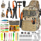 PLUSINNO Fishing Gear, Fishing Backpack with Tackle Box, Tackle Backpack