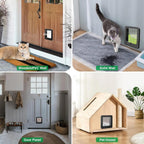Automatic Pet Door with Microchip Technology Includes 2 Sensor Collars and Remote Ideal for Cats and Small Dogs