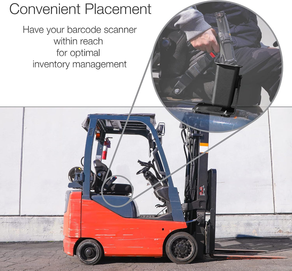 iBOLT XL Barcode Scanner Magnetic Mount for Forklifts & Warehouse