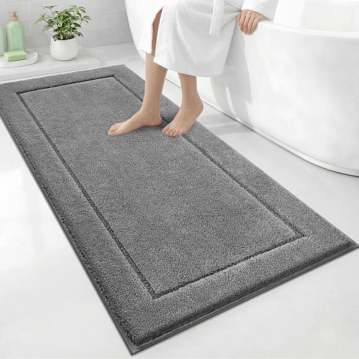 Extra Soft Bathroom Rug 30" x 60", Bath Mat, Shower Runner Rug