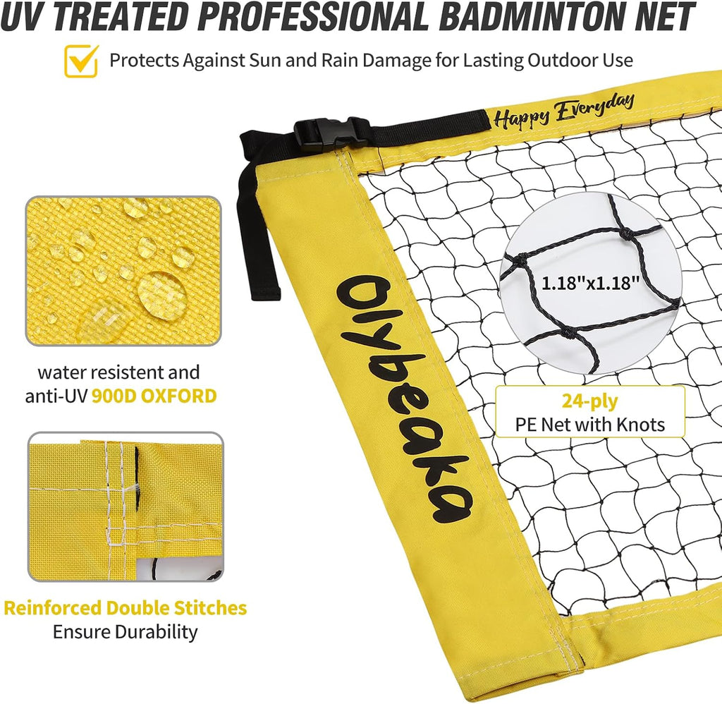 20FT Portable Outdoor Badminton Set for Backyard