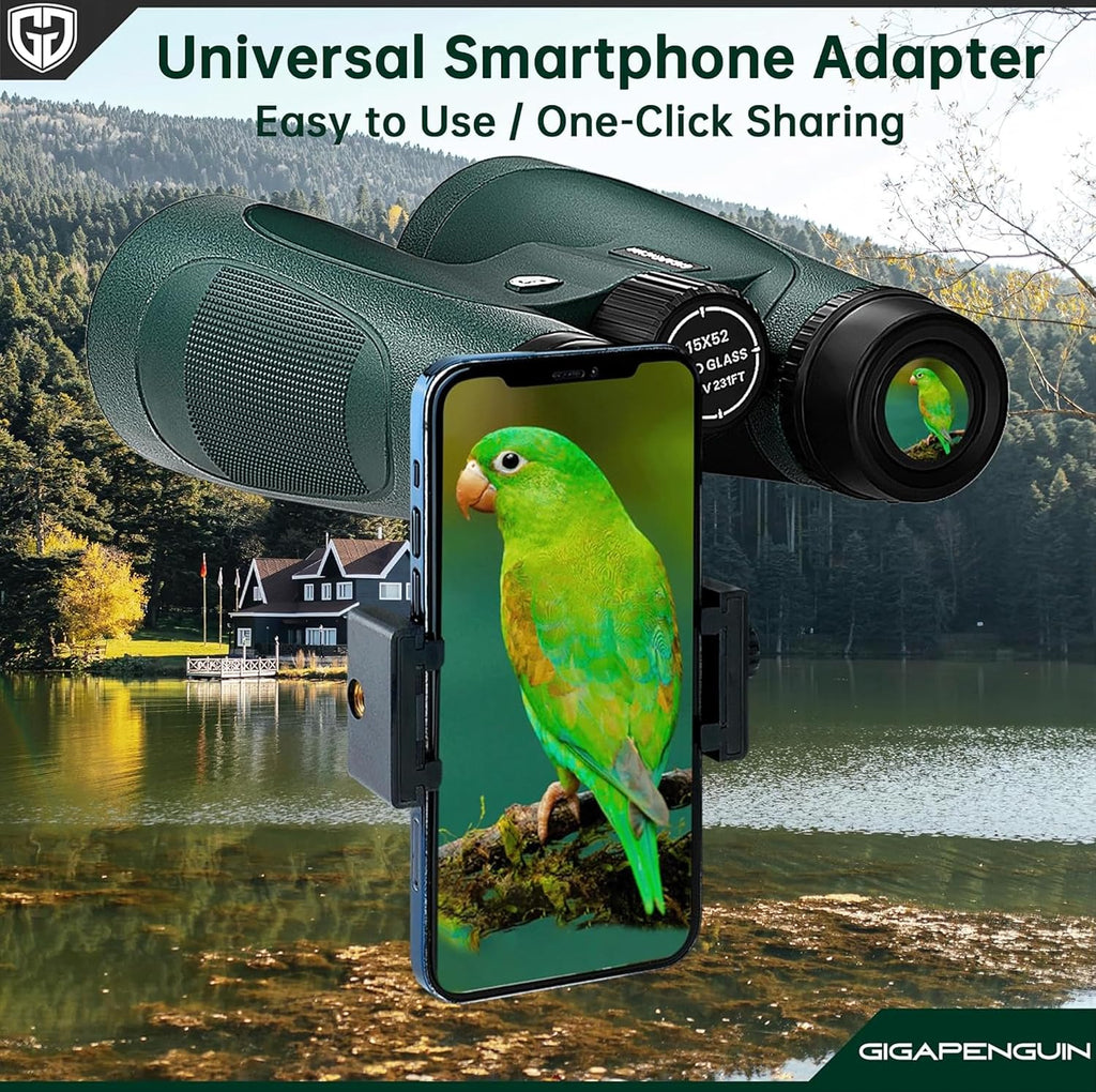 Outgear Optic Edge Binoculars, High Powered with Upgraded Phone Adapter