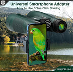 Outgear Optic Edge Binoculars, High Powered with Upgraded Phone Adapter