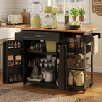 Gizoon Update 41.7" W Kitchen Island, Kitchen Island with Storage
