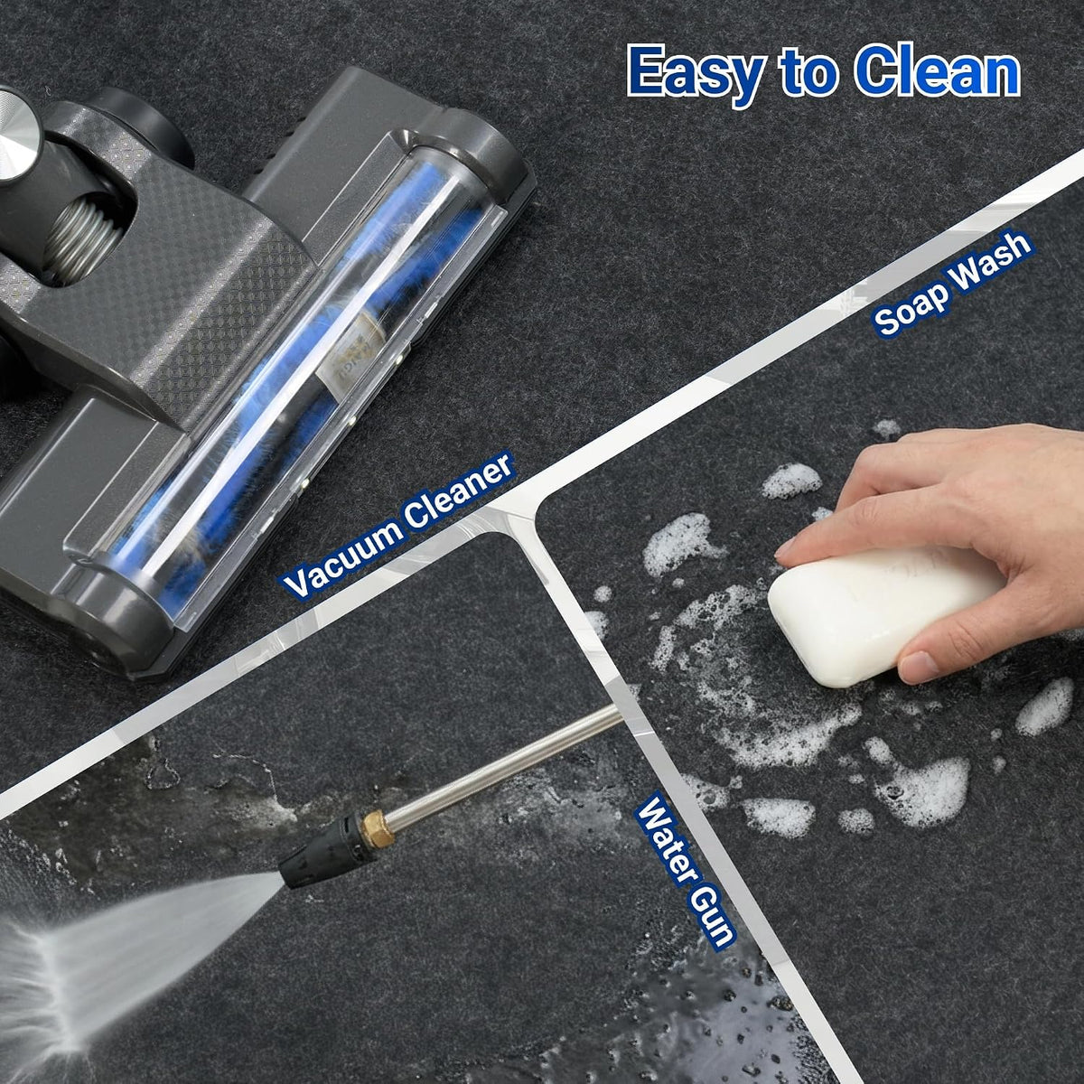 FLEXIMOUNTS 22x9 Ft Extra Large Garage Floor Mat - Waterproof Oil Absorbent Surface, Stay-in-Place Garage Flooring Roll for Under Car (Includes Double Sided Tape)