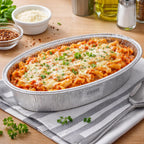 JetFoil Oval Disposable Aluminum Loaf/Challah Pans 5lb - Foil Disposable Loaf Pans for Baking Cakes - 100% Recyclable Tins Containers - Perfect for Cookware - 120 Count, BS550