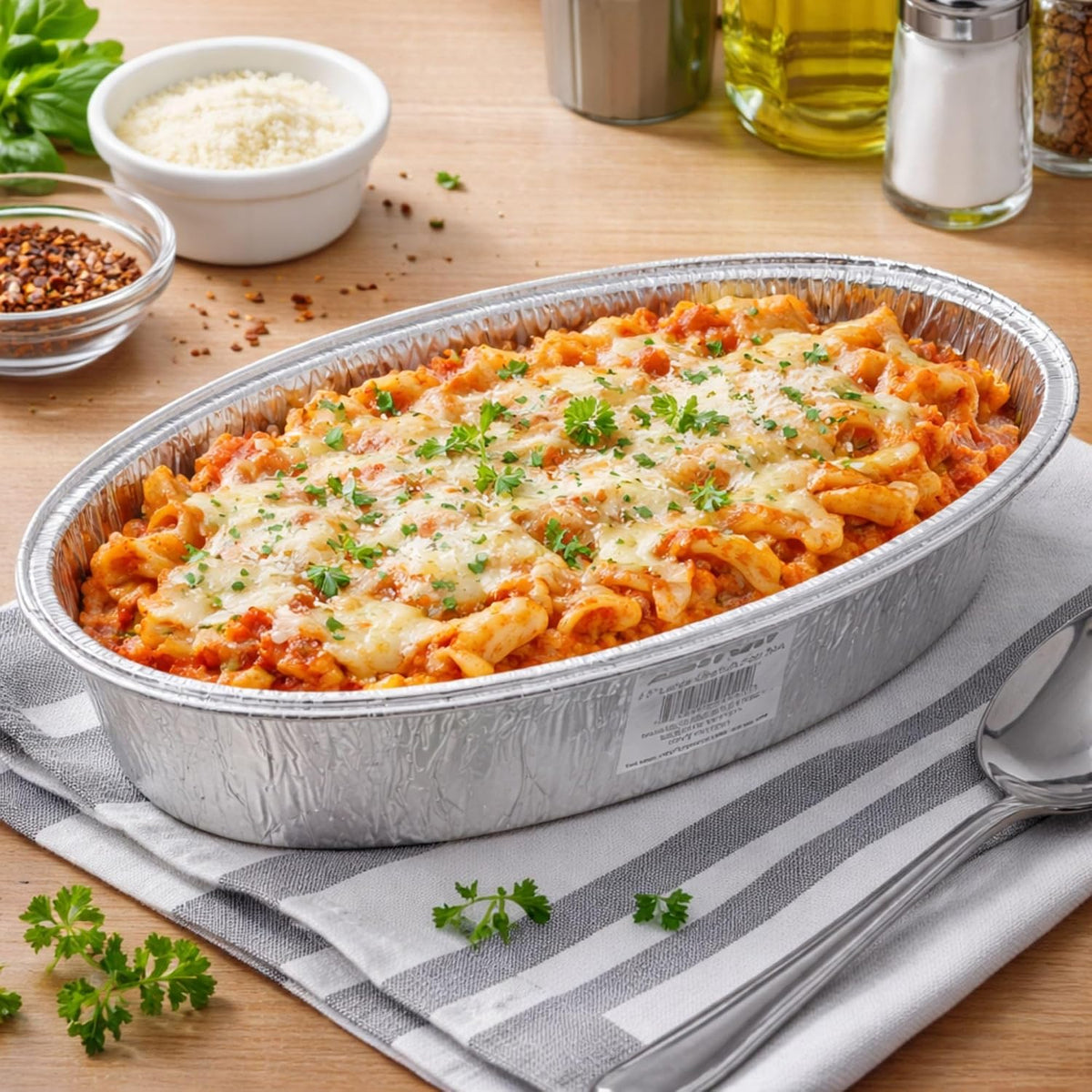 JetFoil Oval Disposable Aluminum Loaf/Challah Pans 5lb - Foil Disposable Loaf Pans for Baking Cakes - 100% Recyclable Tins Containers - Perfect for Cookware - 120 Count, BS550