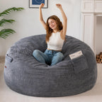 MAXYOYO Bean Bag Chair, Soft Bean Bag Sofa with Supportive Foam Filling