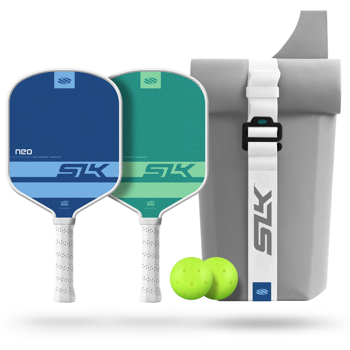 Selkirk Sport SLK Neo Pickleball Paddles Set of 2 + Pickleballs + Sling Bag