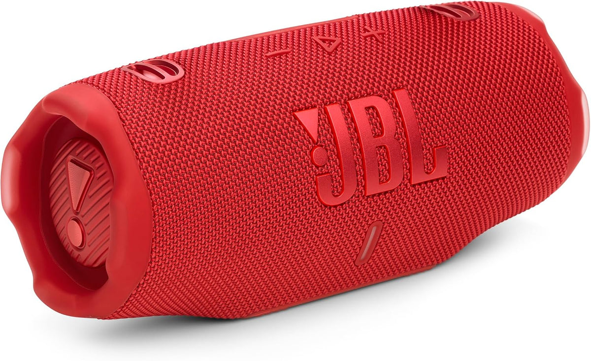 JBL Charge 6 - Portable Waterproof & Drop-Proof Bluetooth Speaker, Bold Pro Sound with AI Sound Boost, 28Hrs of Playtime, Built-in powerbank & Comes with a Sturdy/Removable Carrying Strap (Squad)